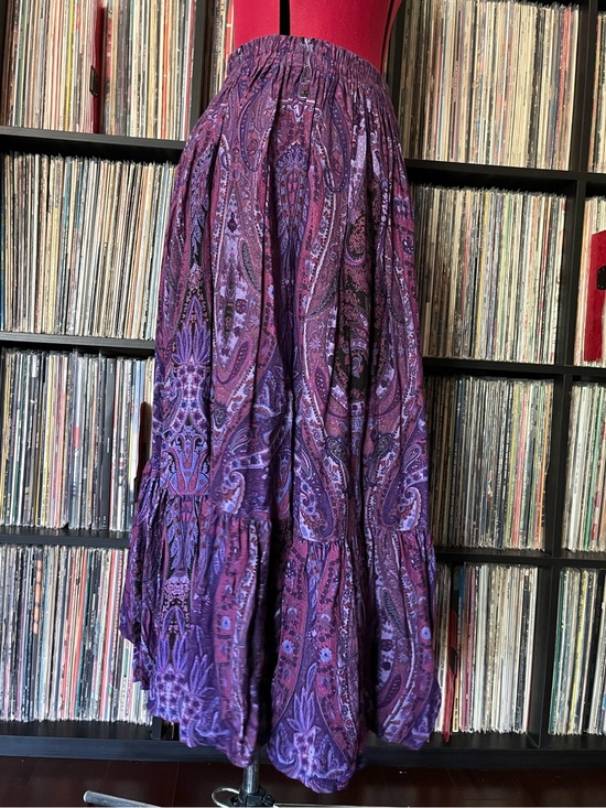 Vintage Dresses & Skirts - Paisley Prairie BoHo Sedona Western Purple  Spinner 💜